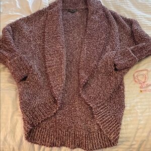 Barefoot Dreams Cozy Knit Cardigan in Heathered Mauve